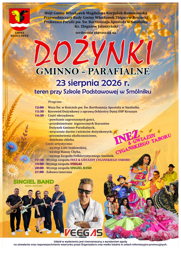 Dożynki Gminno-Parafialne Sm&oacute;lnik 2026