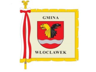 Sztandar Gminy Włocławek - strona odwrotna