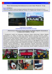 Gazetka z inwestycjami w Gminie Włocławek w 2021 roku