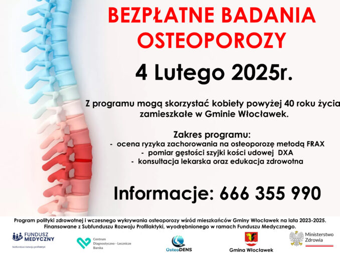 Bezpłatne badania na osteoporozę